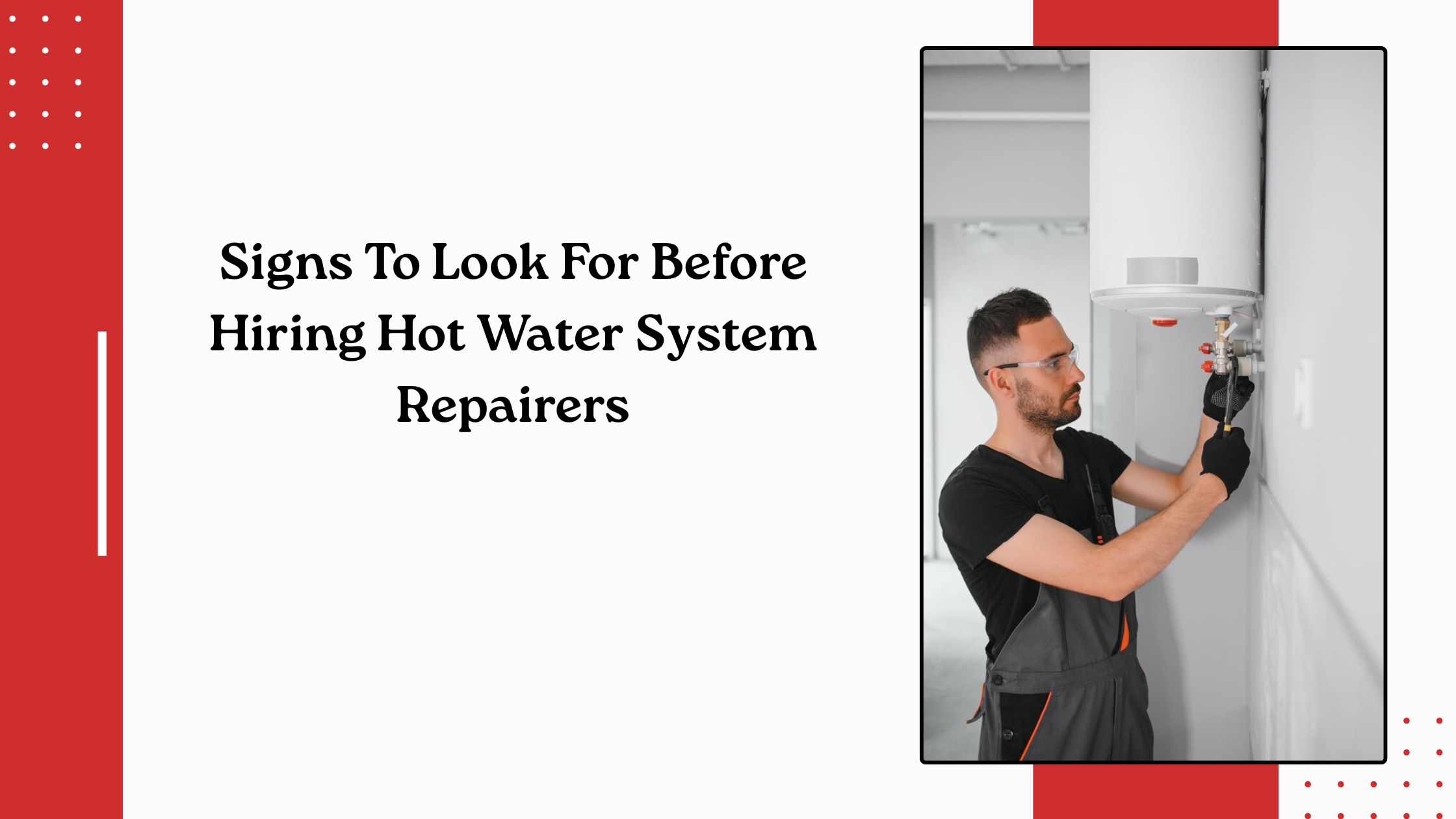 4 Signs You Need a Hot Water System Repair Company in Perth
